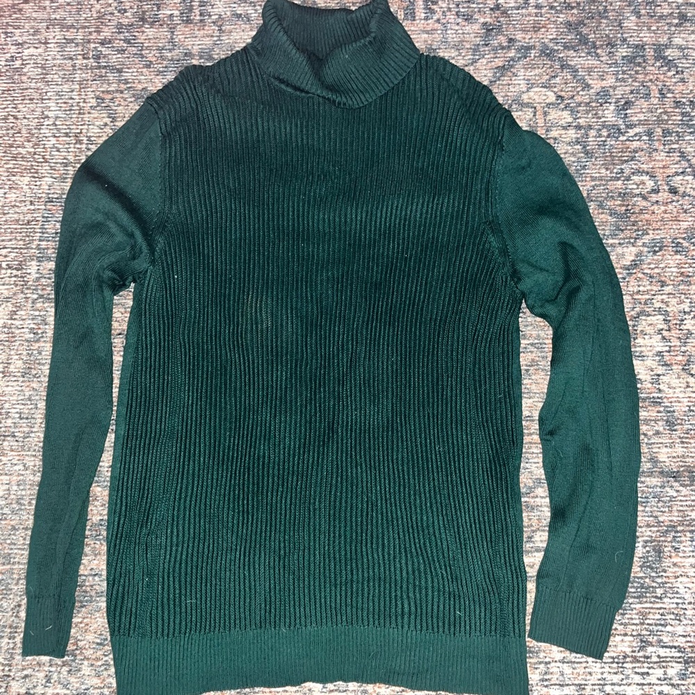 Club Room Dark Green Turtleneck Sweater